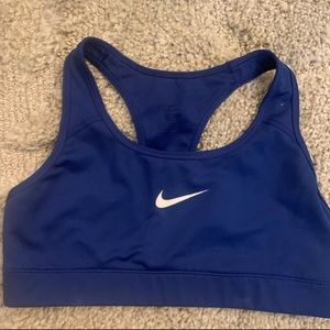 blue nike sports bra